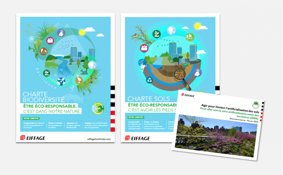 Environnement : Eiffage renforce sa charte biodiversité et se dote d’une charte et d’un guide interne dédiés à la préservation des sols